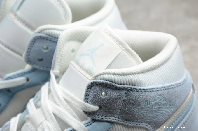 Kicked Out Shoe Store 1 Textures Air Jordan Mid Blue DA4666-100 Mixed 0717
